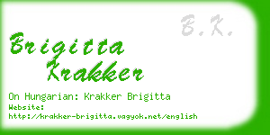 brigitta krakker business card